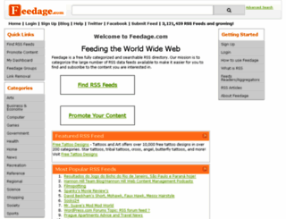 feedage.com screenshot