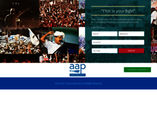 feedback.aamaadmiparty.org screenshot