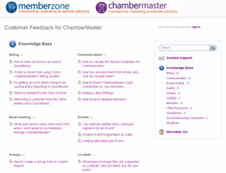 feedback.chambermaster.com screenshot