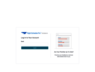 feedback.flightschedulepro.com screenshot
