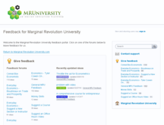 feedback.mruniversity.com screenshot