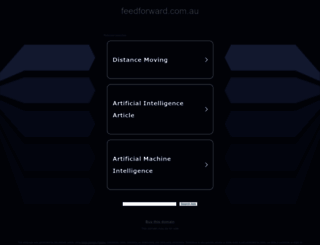 feedforward.com.au screenshot
