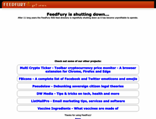 feedfury.com screenshot