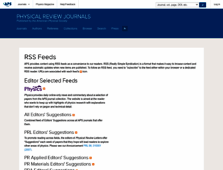 feeds.aps.org screenshot
