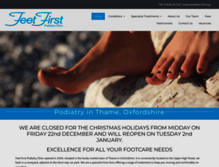 feet-first.org screenshot