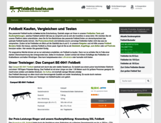 feldbett-kaufen.com screenshot