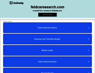 feldcaresearch.com screenshot