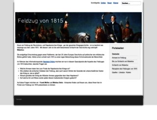 feldzug1815.de screenshot