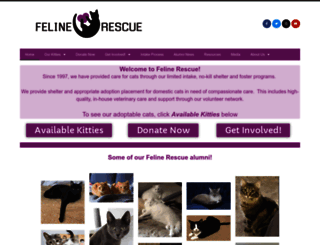 felinerescue.org screenshot