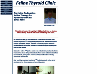 felinethyroidclinic.com screenshot
