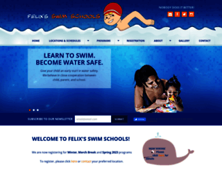 felixswimschools.com screenshot