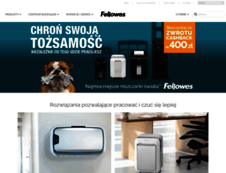 fellowes.pl screenshot