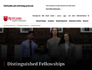 fellowships.rutgers.edu screenshot