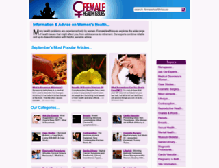 femalehealthissues.co.uk screenshot