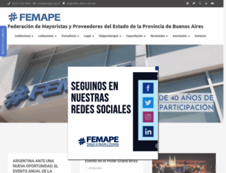 femape.org.ar screenshot