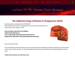 femininepowermovement.com screenshot