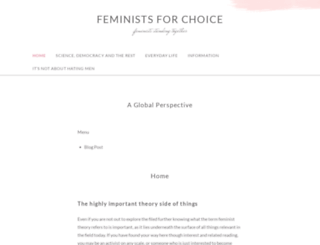 feministsforchoice.com screenshot