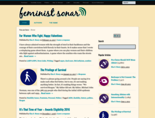feministsonar.com screenshot