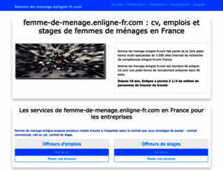 femme-de-menage.enligne-fr.com screenshot
