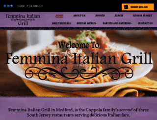 femminaitalianrestaurant.com screenshot