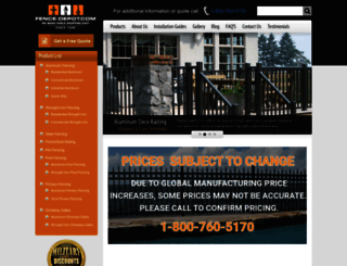 fence-depot.com screenshot