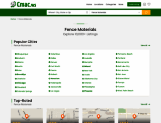fence-materials-dealers.cmac.ws screenshot