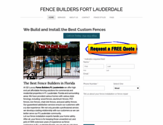 fenceinstallationfortlauderdale.com screenshot