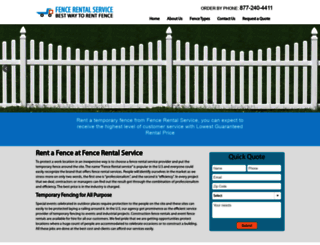 fencerentalservice.com screenshot