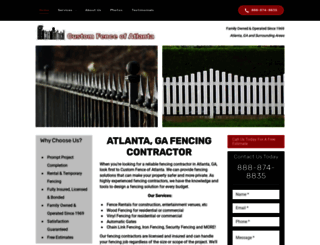 fencingcontractorsatlanta.com screenshot