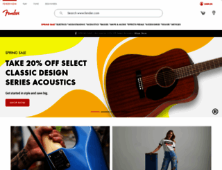 fender.fr screenshot