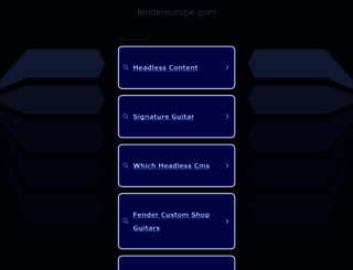 fendereurope.com screenshot
