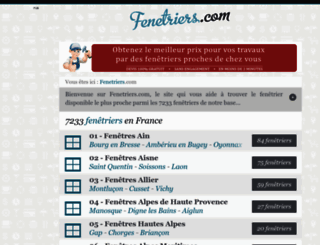 fenetriers.com screenshot