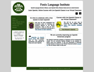 fenixlanguageinstitute.com screenshot
