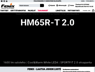 fenixvalaisimet.fi screenshot