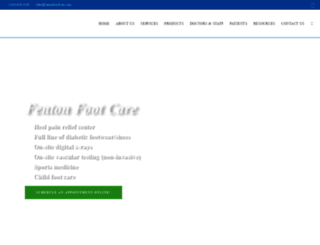 fentonfootcare.com screenshot
