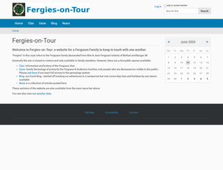 fergiesontour.org screenshot