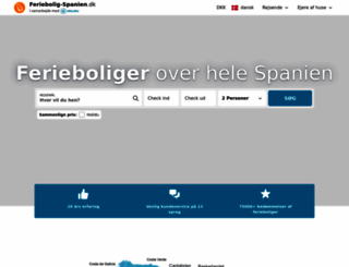 feriebolig-spanien.dk screenshot