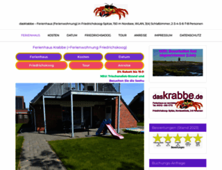 ferienhaus-krabbe-friedrichskoog.de screenshot