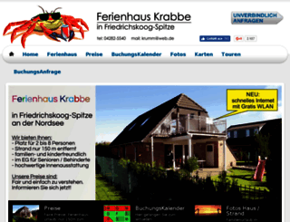 ferienhaus-nordsee-ferienwohnung.de screenshot