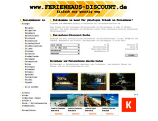 ferienhausdiscount.de screenshot