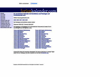 ferienkalender.com screenshot