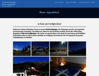 ferienwohnungen-alpenblick-kals.at screenshot
