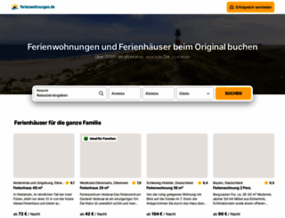 ferienwohnungen.de screenshot