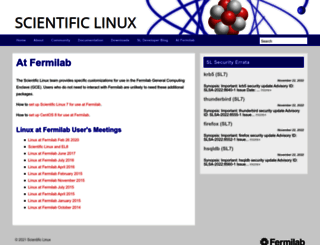 fermilinux.fnal.gov screenshot