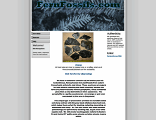 fernfossils.com screenshot