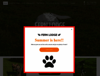 fernlodgeboardingkennels.co.uk screenshot