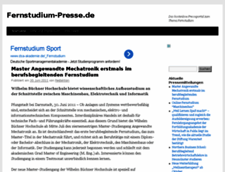 fernstudium-presse.de screenshot