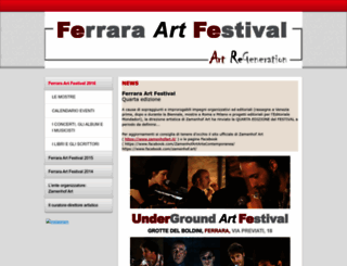 ferraraartfestival.jimdo.com screenshot
