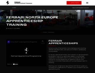 ferrariapprenticeship.co.uk screenshot