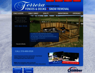 ferrerafenceanddeck.ca screenshot